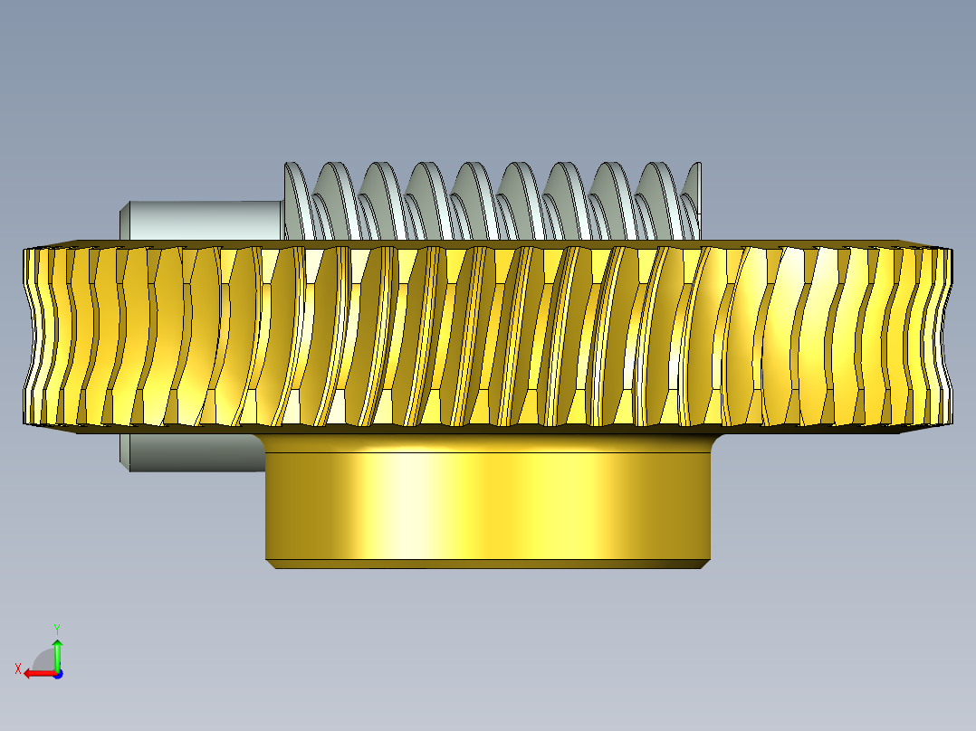 齿轮啮合 (80)后视图