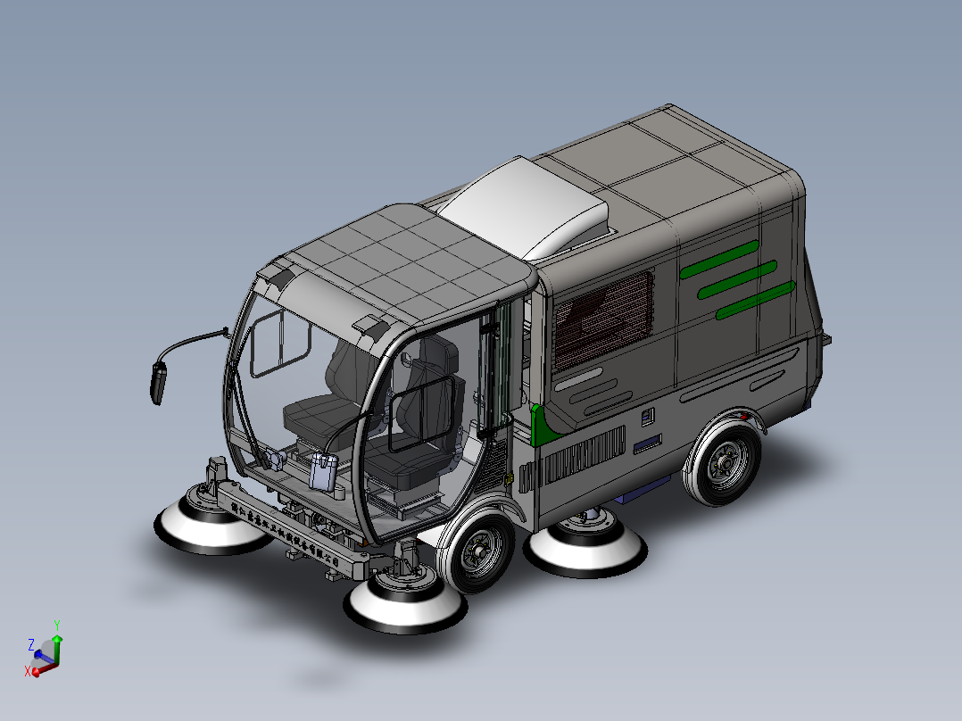 扫地车整套图纸