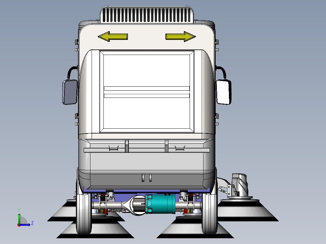扫地车整套图纸左视图
