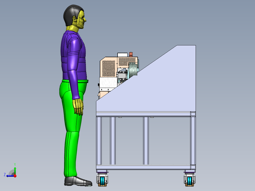 平面快速打印机sw18可编辑右视图