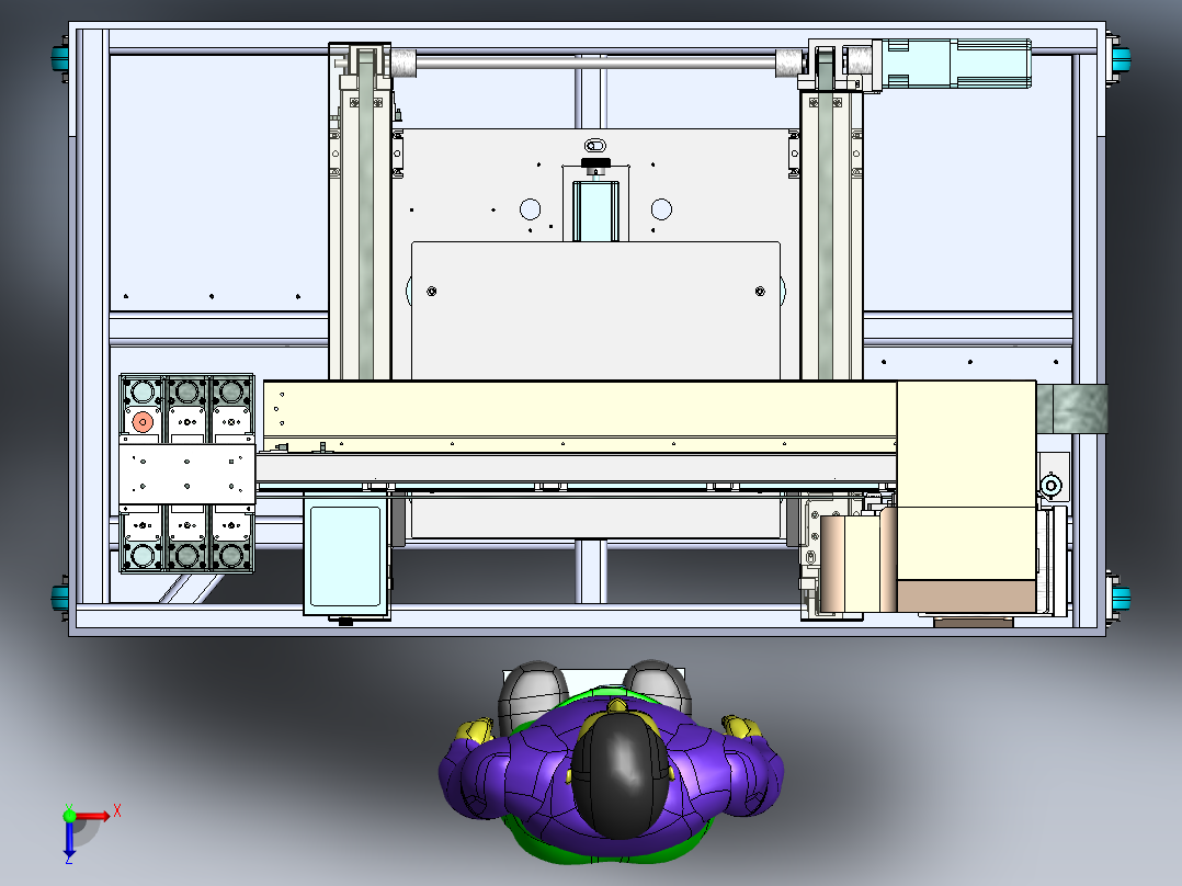 平面快速打印机sw18可编辑俯视图
