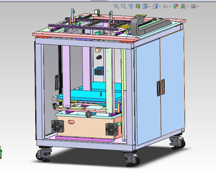 摆盘上料机3D图纸 3D模型自动化设备3D图纸3D模型 上料机机械3D图纸