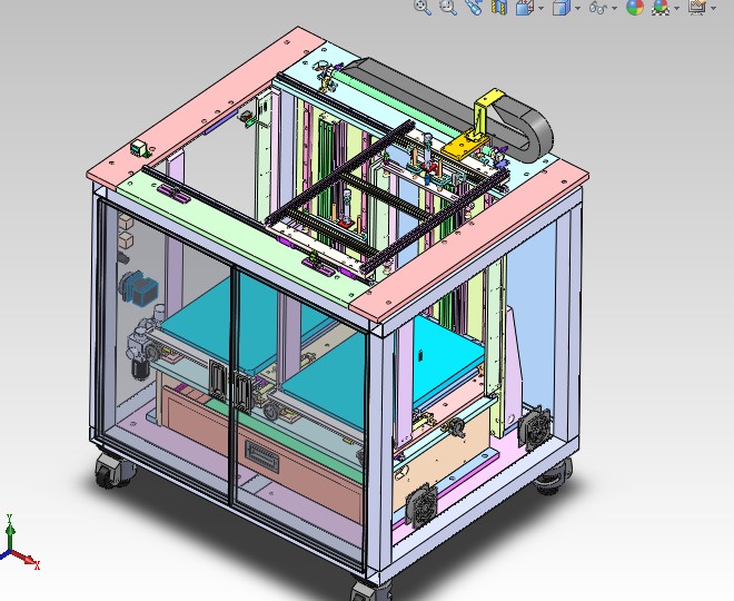 摆盘上料机3D图纸 3D模型自动化设备3D图纸3D模型 上料机机械3D图纸
