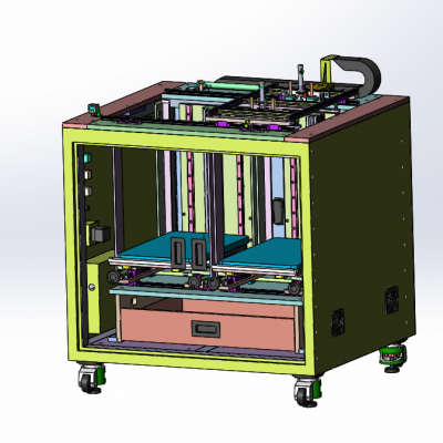 摆盘上料机3D图纸 3D模型自动化设备3D图纸3D模型 上料机机械3D图纸