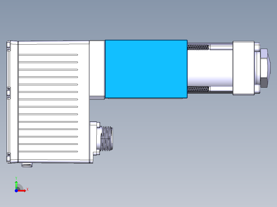 Moog伺服阀设计三维stp前视图