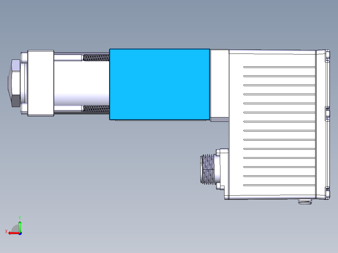 Moog伺服阀设计三维stp后视图
