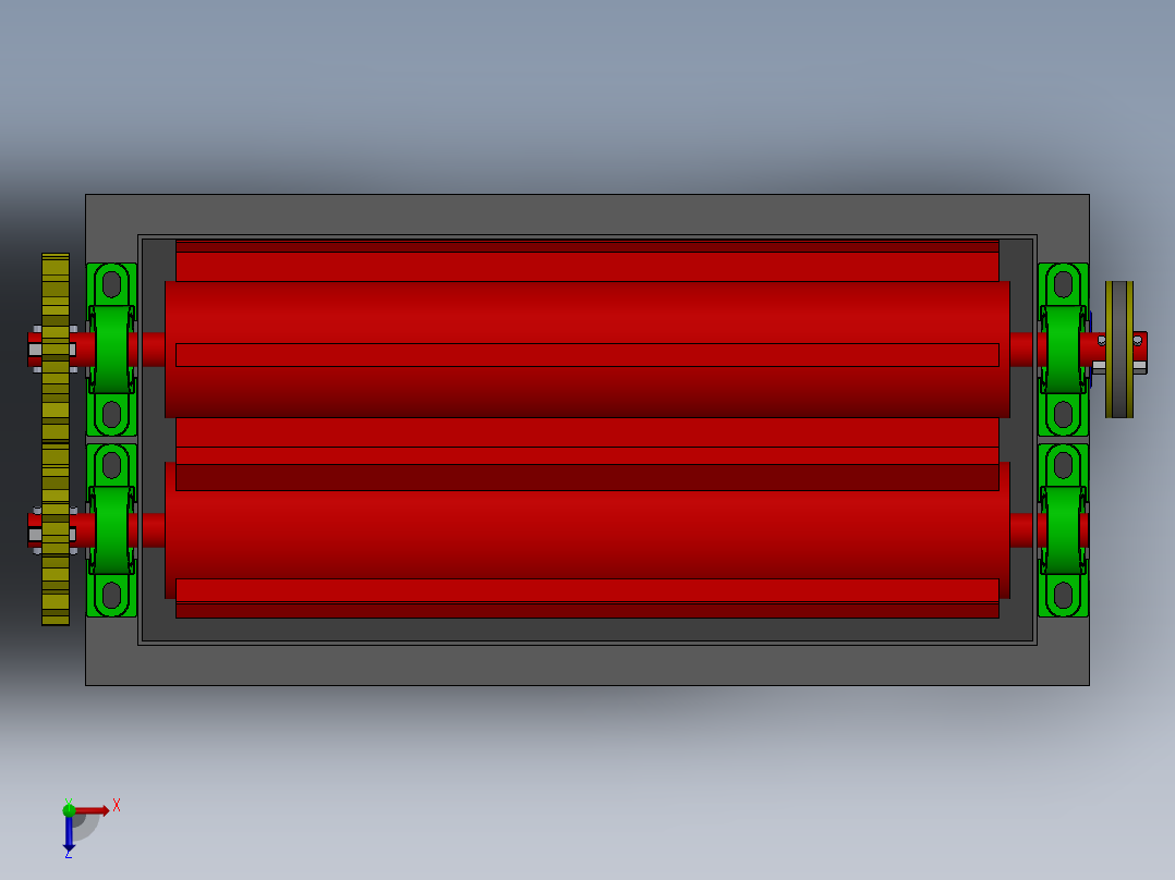椰子剥皮机coconut-peeling-machine-SW俯视图