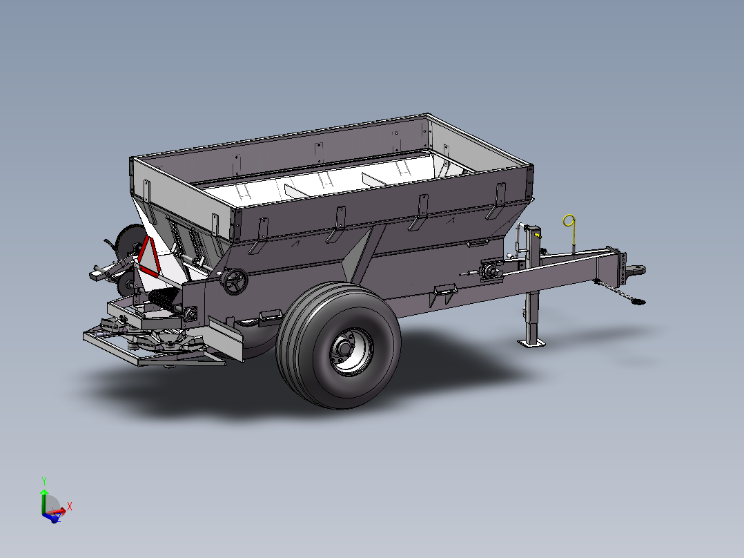 牵引式撒肥车 液压驱动