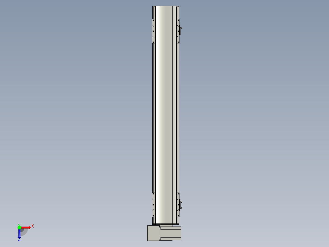 直线模组WG-LHB12-S750-LU设计图纸俯视图