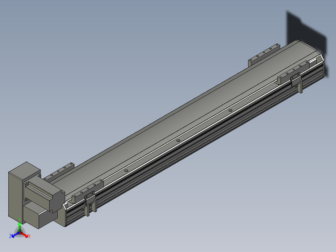 直线模组WG-LHB12-S750-LU设计图纸正等轴测图