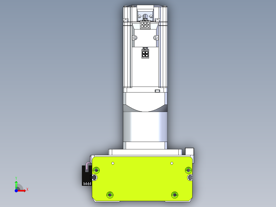 东锦齿条传动DH136G-S300-BU-减速机+P400W前视图