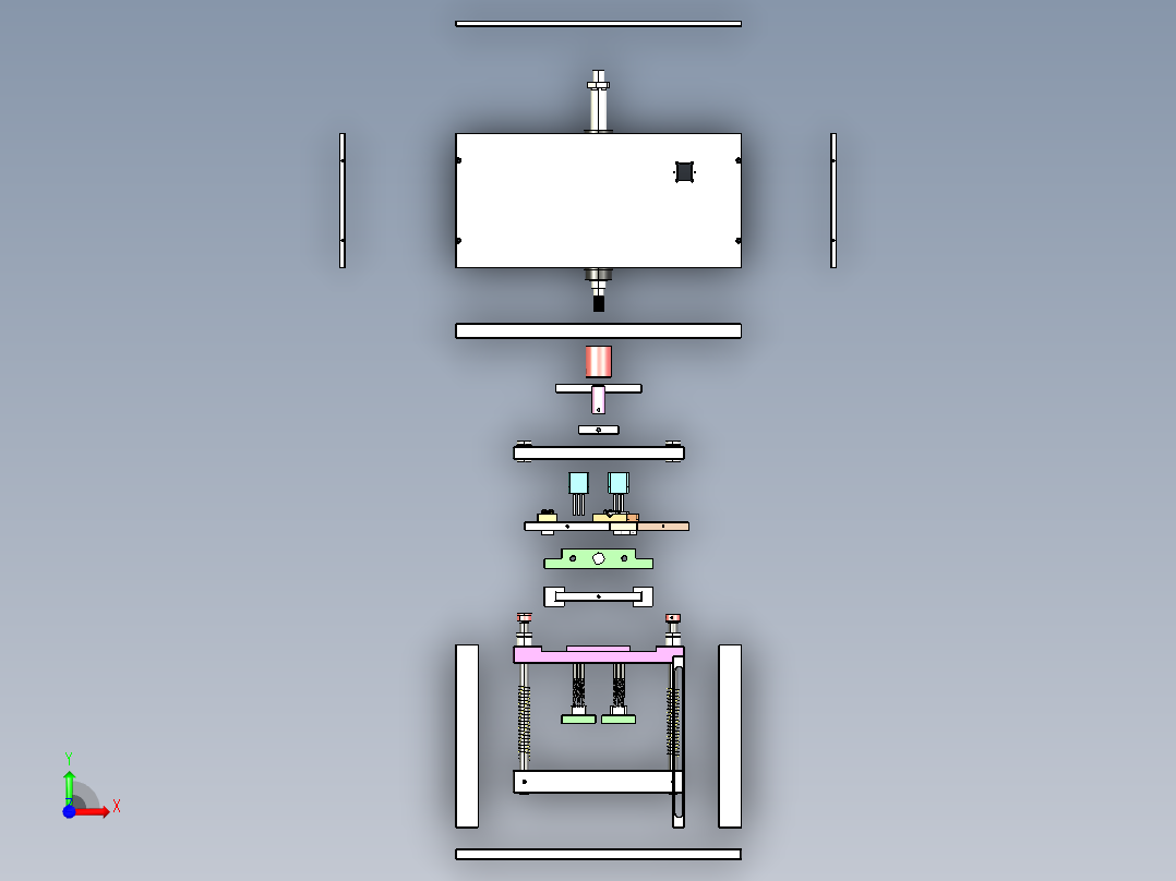 弹片冲压模具前视图