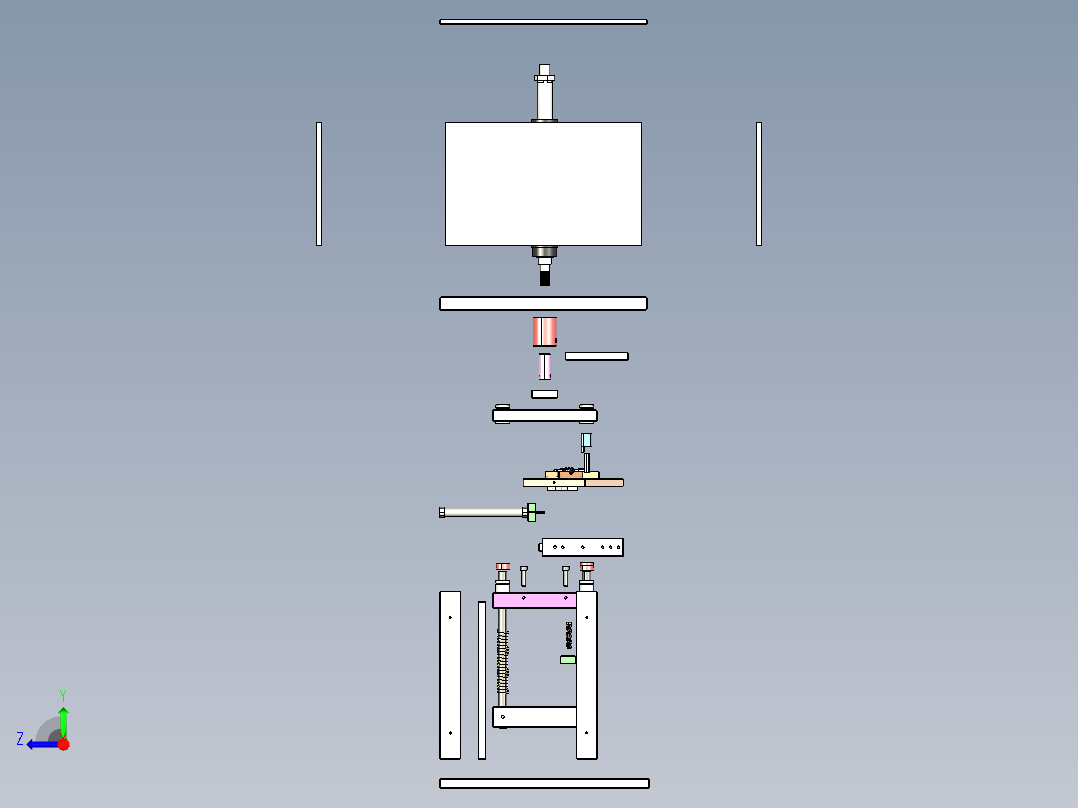 弹片冲压模具右视图