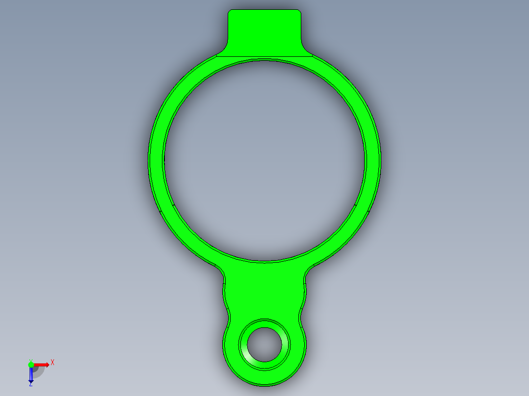 可调液压环4分之3(SHOOT)俯视图