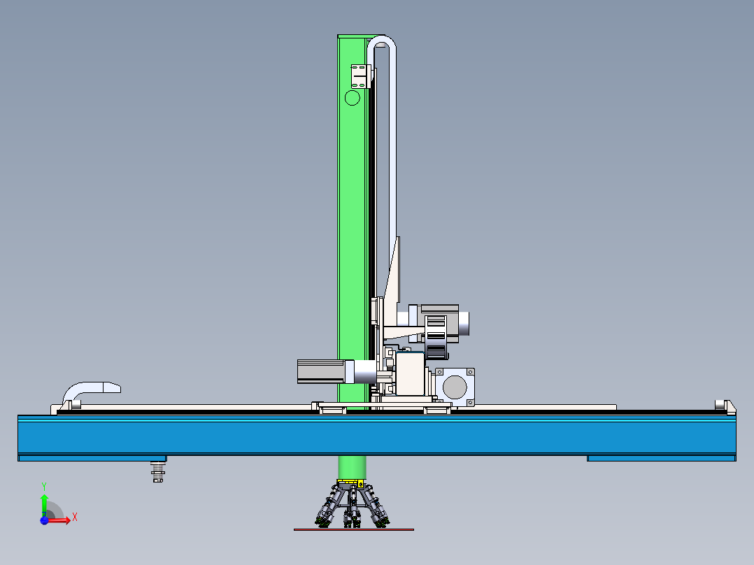 自动贴地砖机器人自动铺瓷砖机1388742前视图