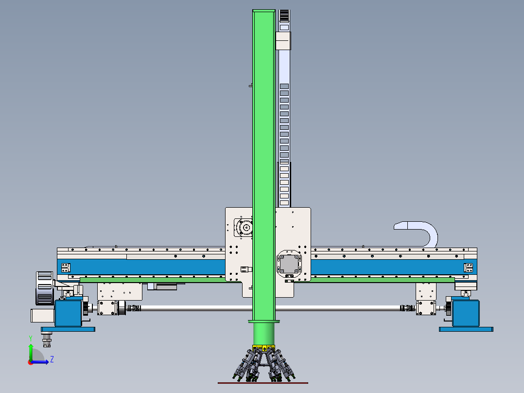 自动贴地砖机器人自动铺瓷砖机1388742左视图