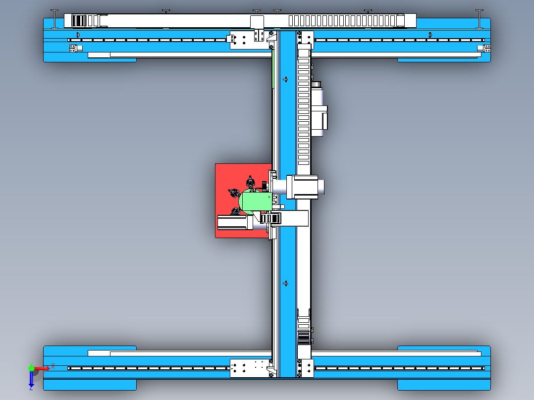 自动贴地砖机器人自动铺瓷砖机1388742俯视图