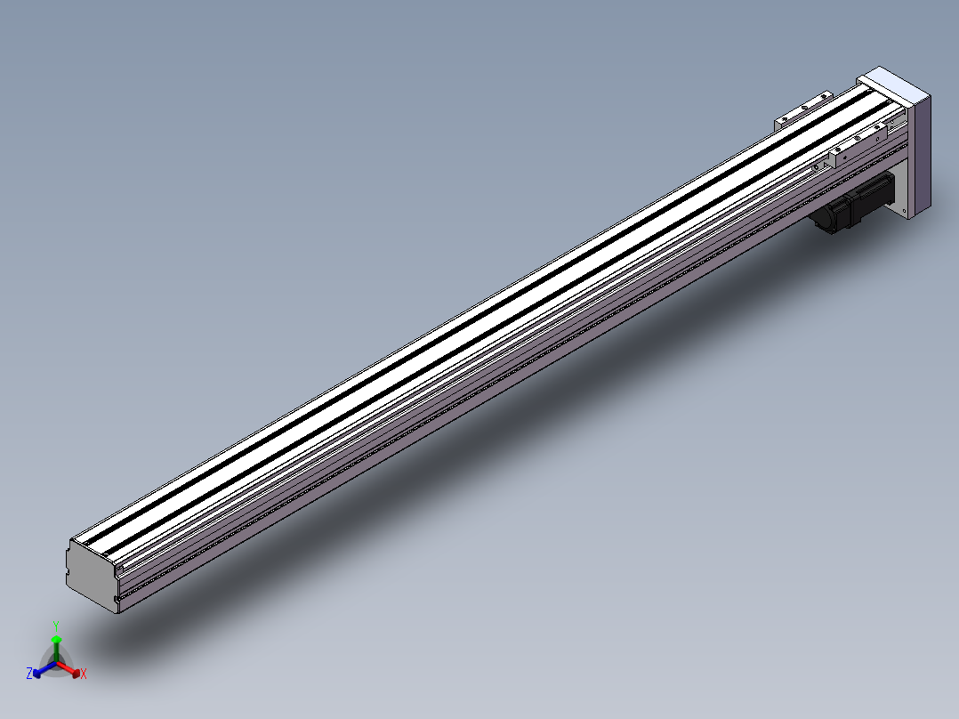 精密模组MY80S-T10-1050L-P10B-BM-C4正等轴测图