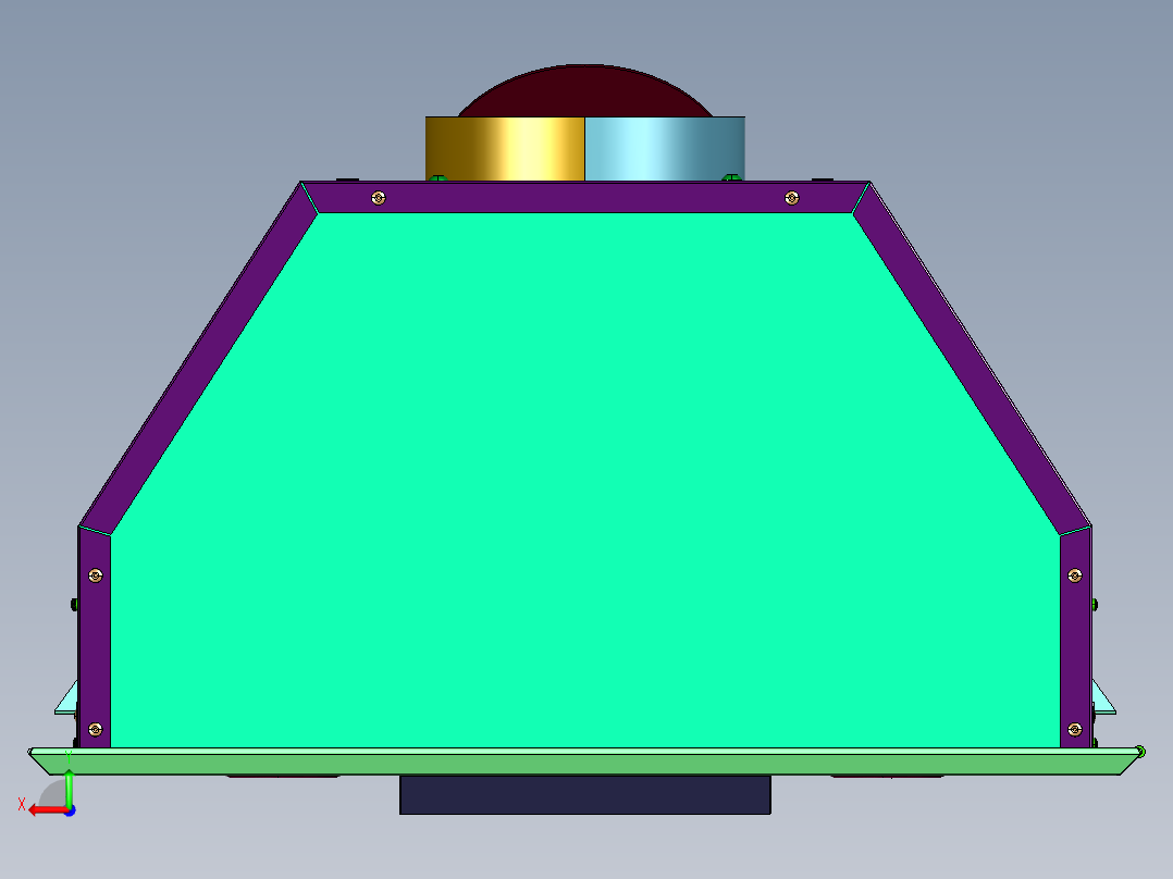商用厨房大吸力餐饮抽油烟机后视图