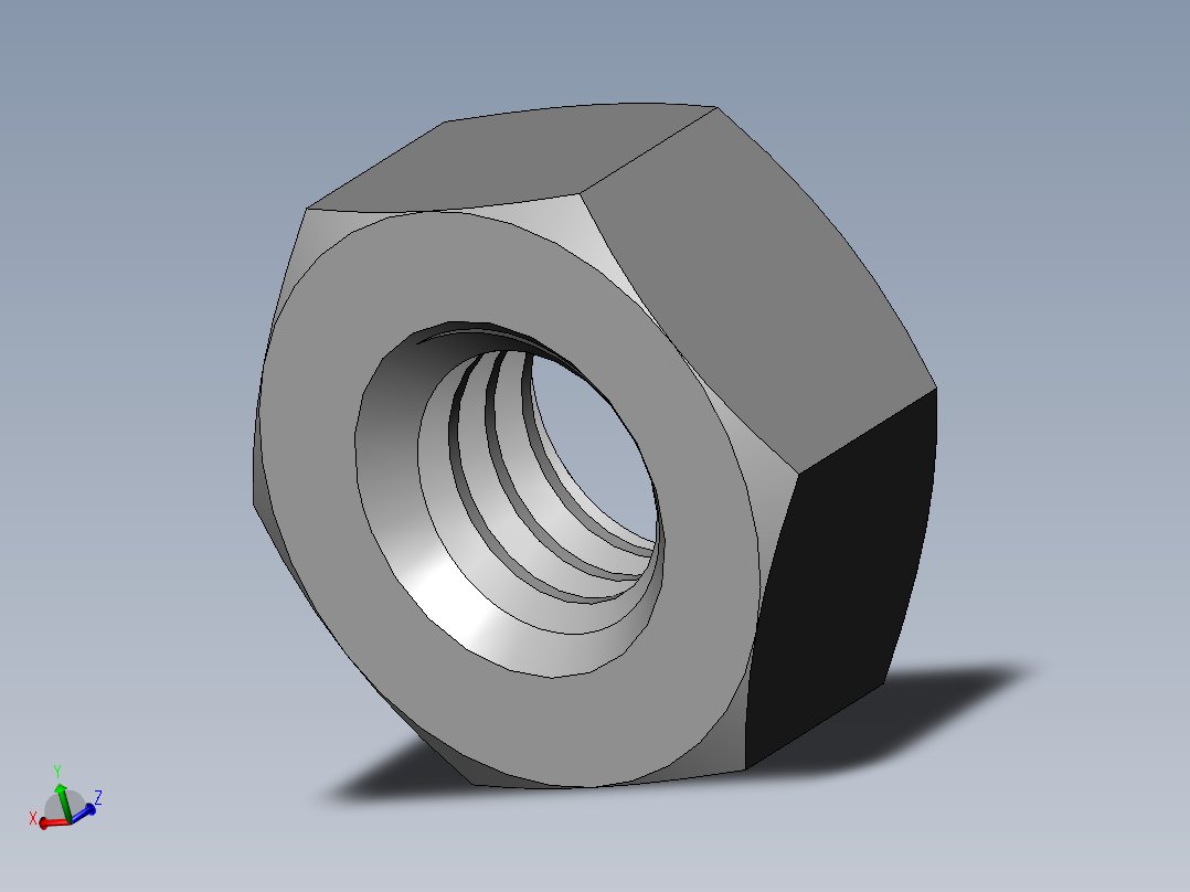 DIN 934 螺母-M3.5 Nut.SLDPRT