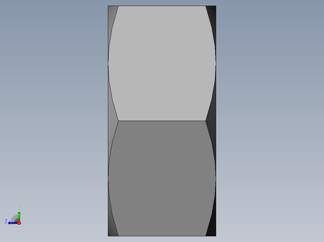 DIN 934 螺母-M3.5 Nut.SLDPRT右视图