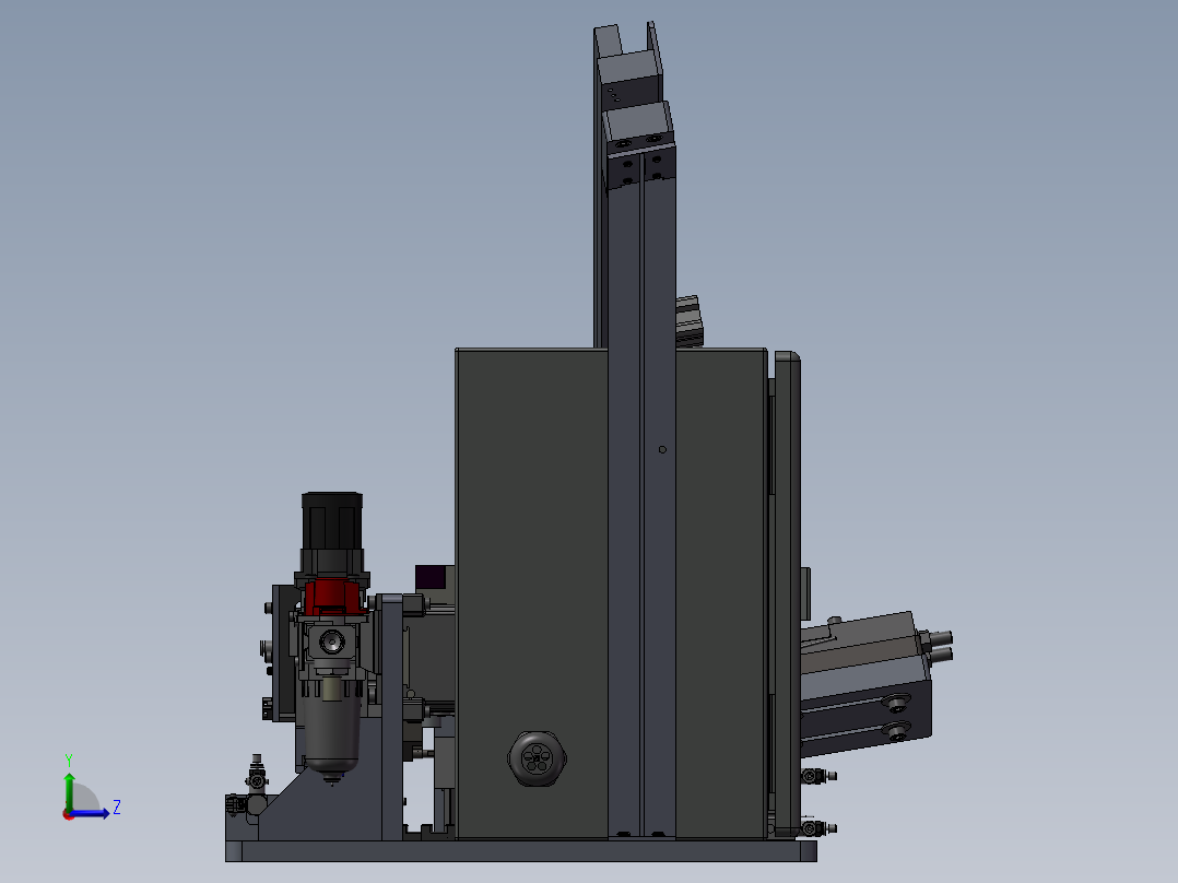 螺母自动给料机左视图