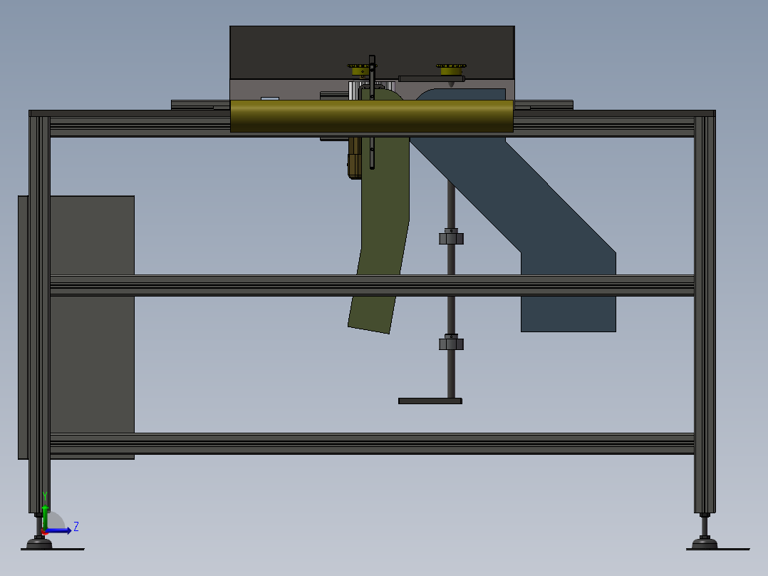 自动卸料机左视图