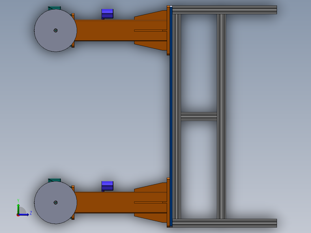 双工位抛光机sw18可编辑左视图