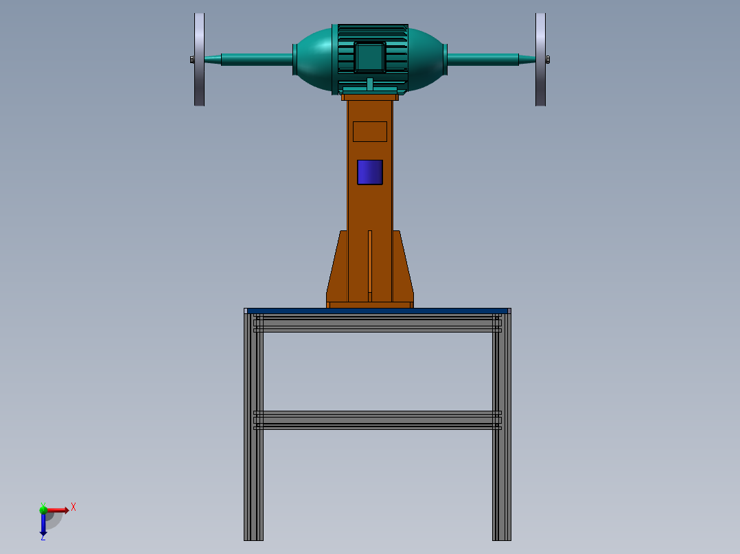 双工位抛光机sw18可编辑俯视图