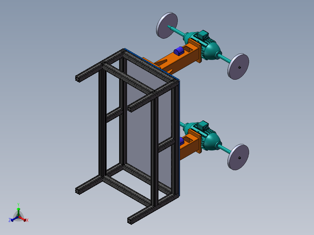 双工位抛光机sw18可编辑正等轴测图