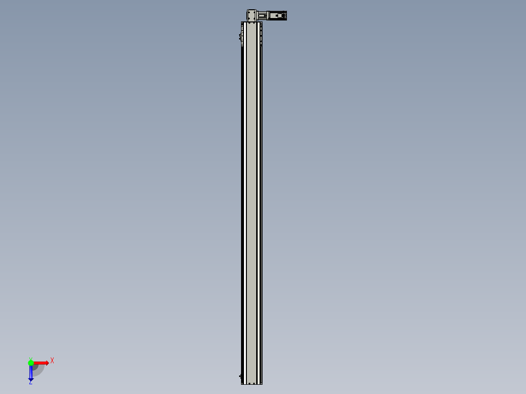 东锦同步带传动-直线滑台模组DH135B-L125-S2100-BL-P400W-C3俯视图