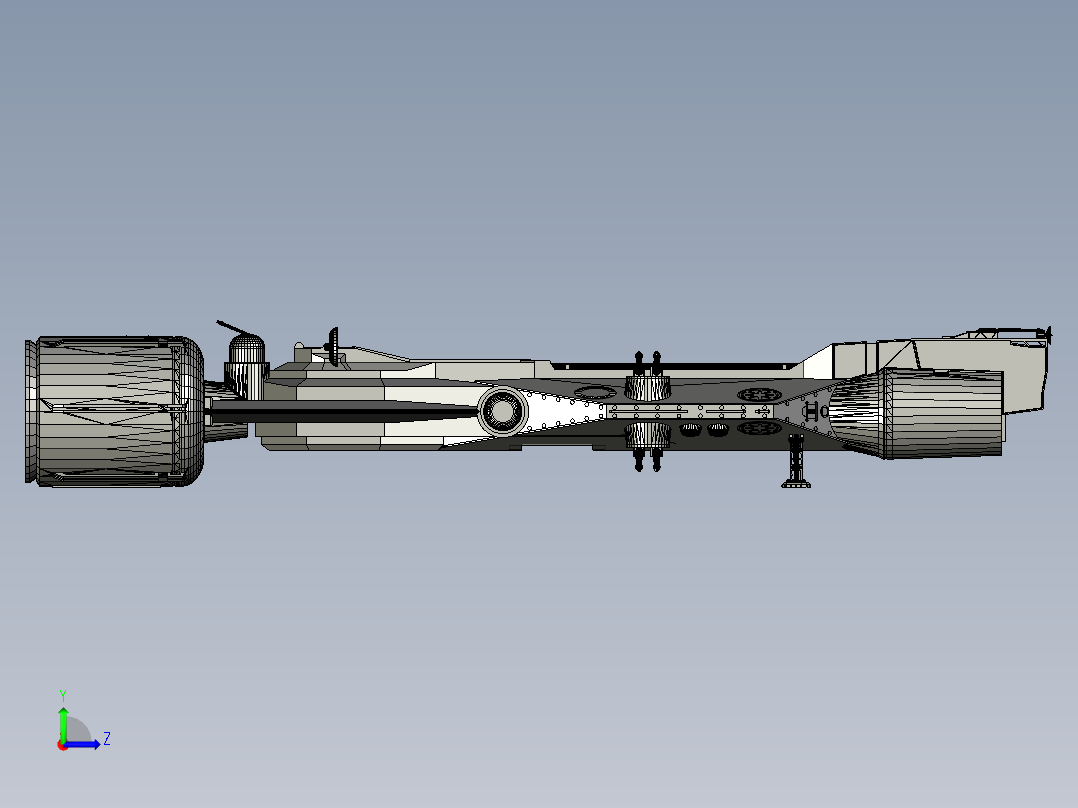 星球大战护卫舰左视图