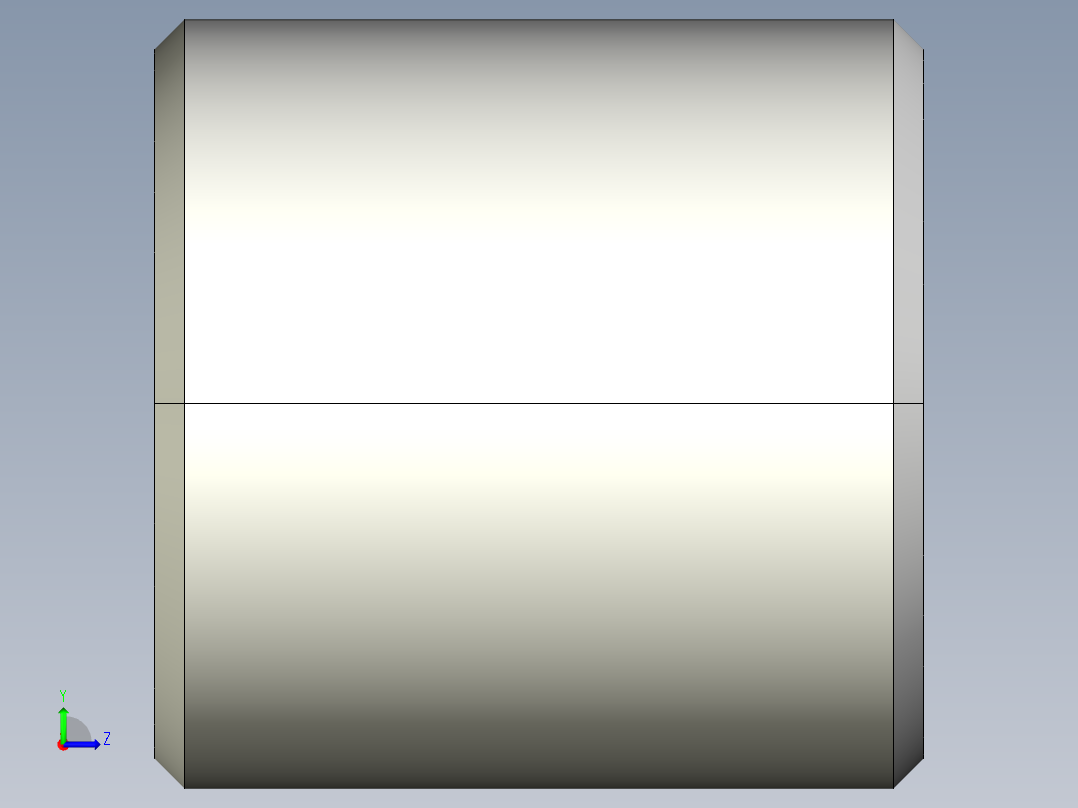 螺紋襯套(重荷重用)A-3D多系列多零件图纸模型左视图