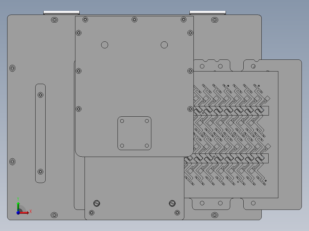 FPC板整版折曲治具前视图