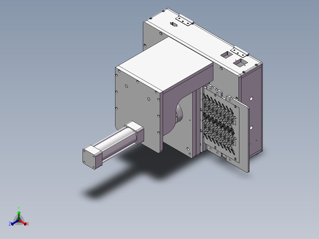 FPC板整版折曲治具正等轴测图