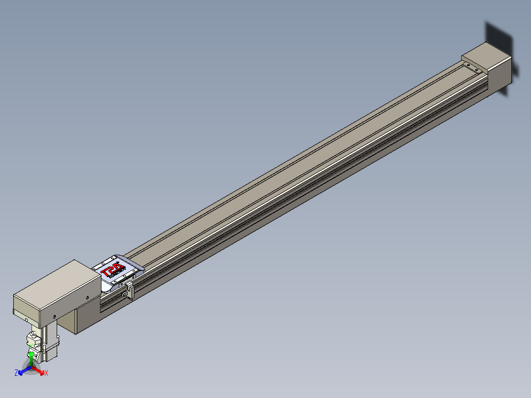 同步带全封闭直线模组TPA-HCB-65S-90-L800-M-C-P10-N3正等轴测图