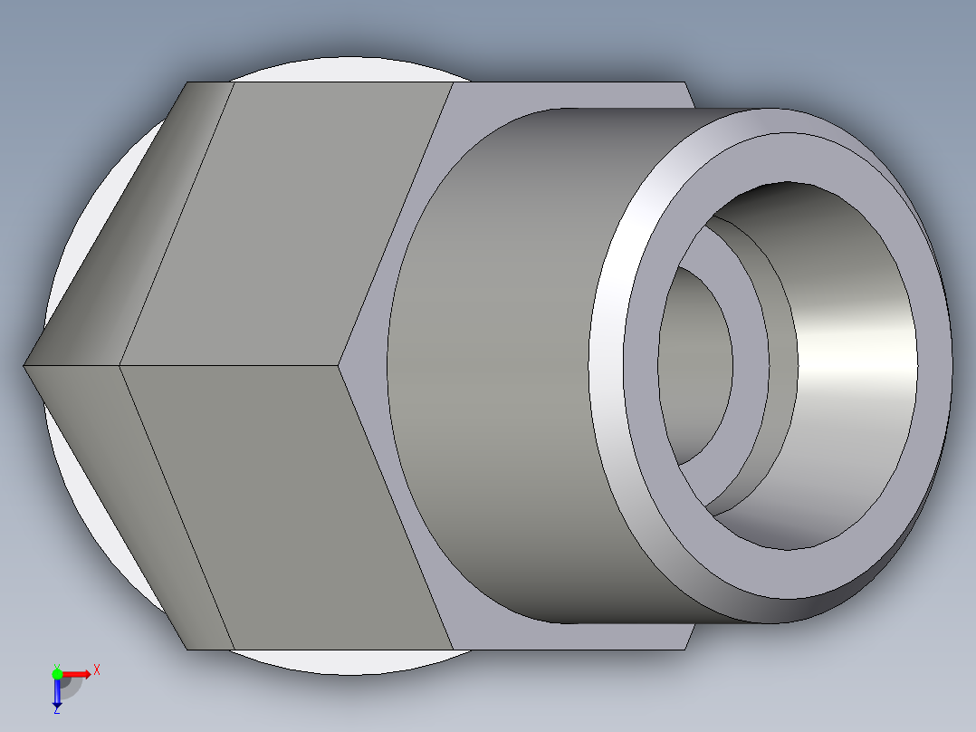 卡套式工业通用硬管接头EO_Adjustable_locknut_45_deg_elbow_VEE12SROMDCF俯视图