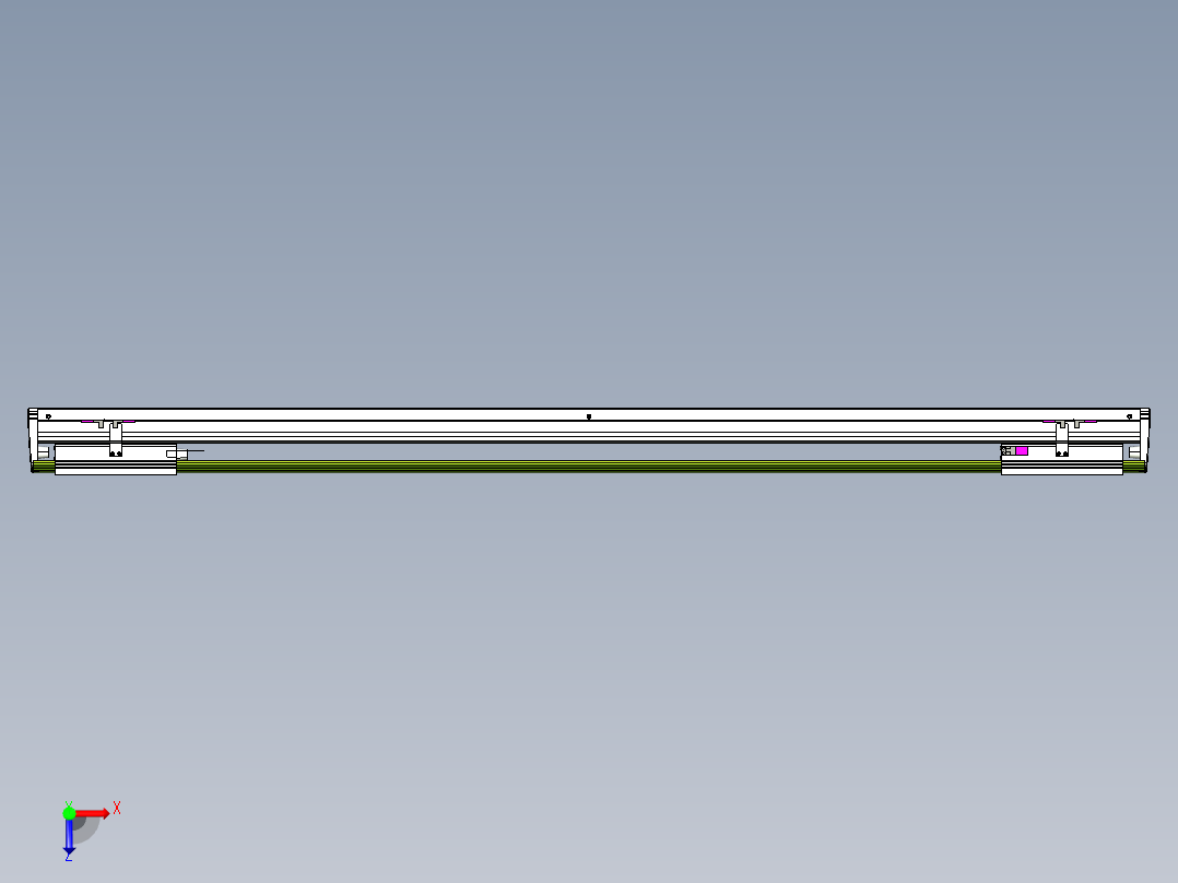 威洛博VL系列3d模型模组2VL22H2Y-S1200俯视图