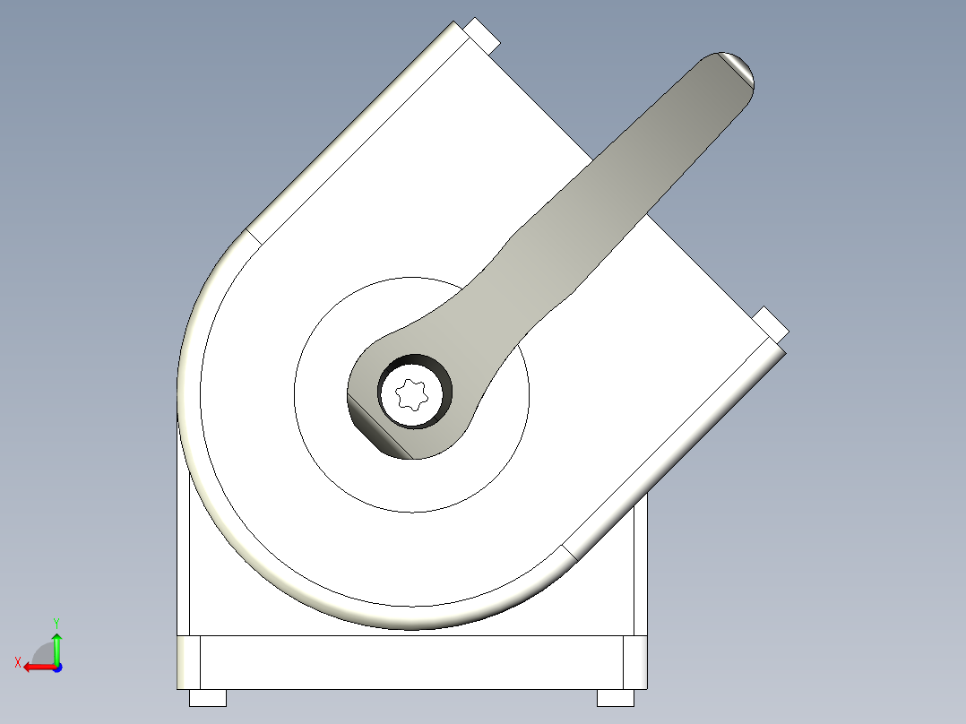型材-BR 40X80 PIVOT JOINT WITH LEVER KJN4080JL后视图