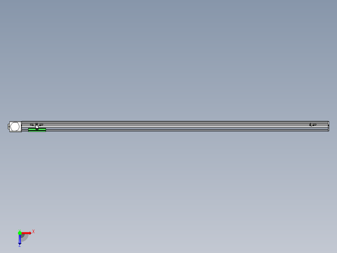 同步带滑台-半封闭B10-L90-S1700-L-P40-D3俯视图