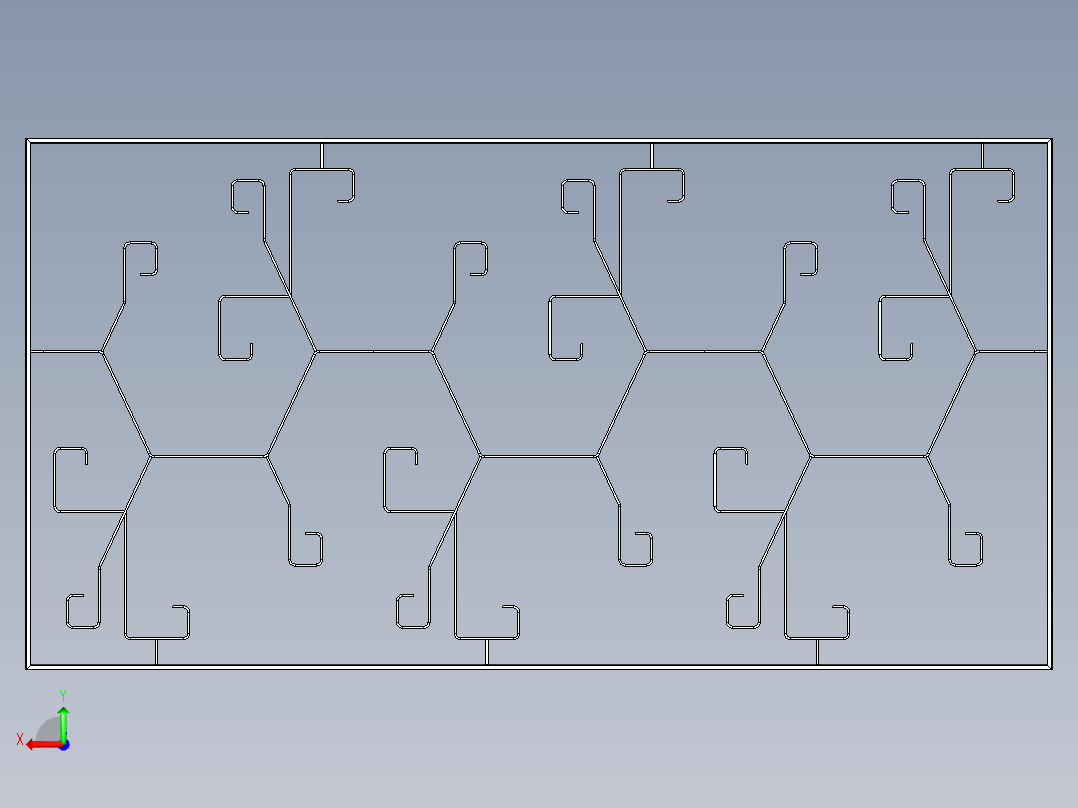 门、窗和栅栏用面板后视图