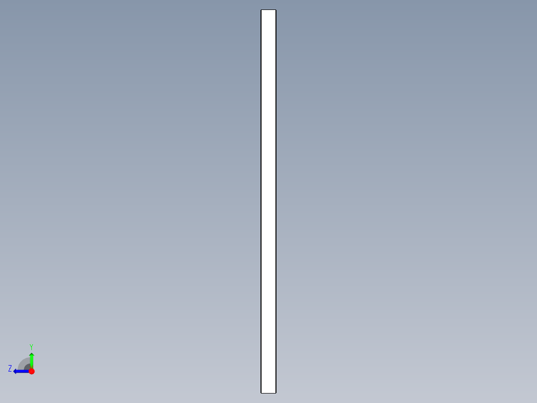 门、窗和栅栏用面板右视图