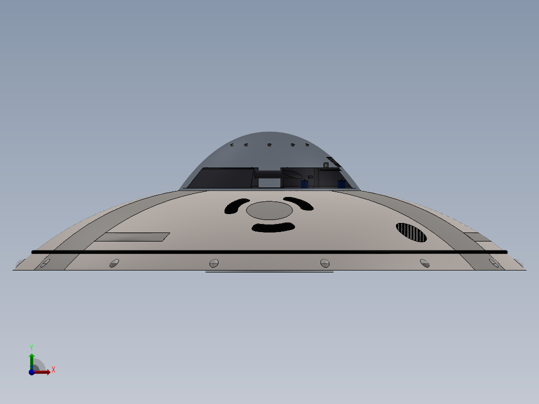 ufo外星飞船前视图