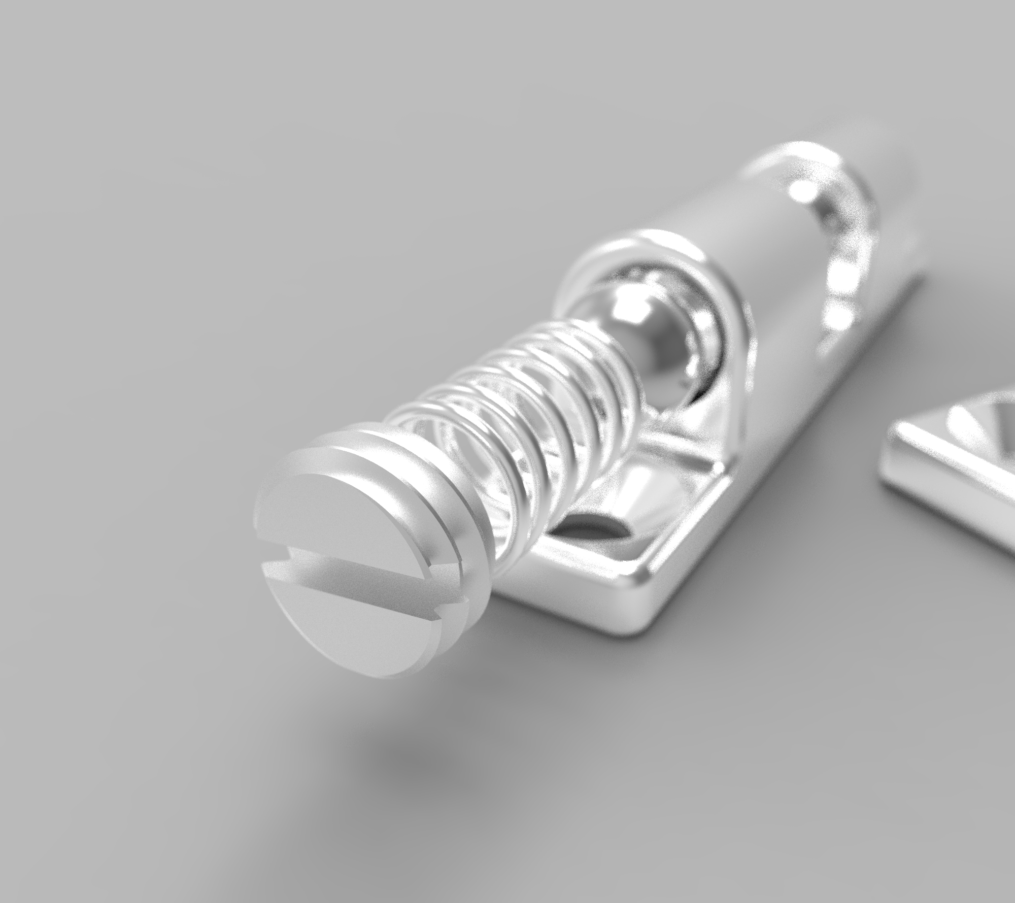 43毫米滚筒门锁门挡球形扣