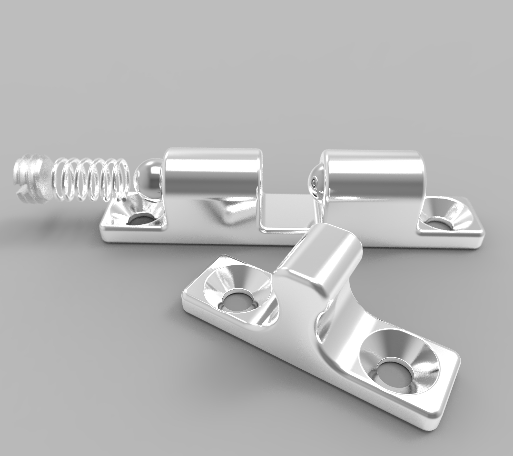 43毫米滚筒门锁门挡球形扣