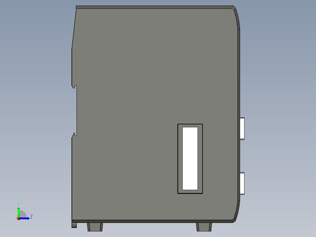 基恩士CV-E500_kc图纸模型左视图