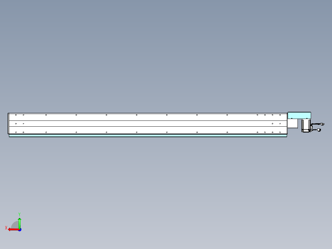 威洛博VBC同步带传动一无尘环境VBC14-L45-S1550-BR-ZP40-C3后视图