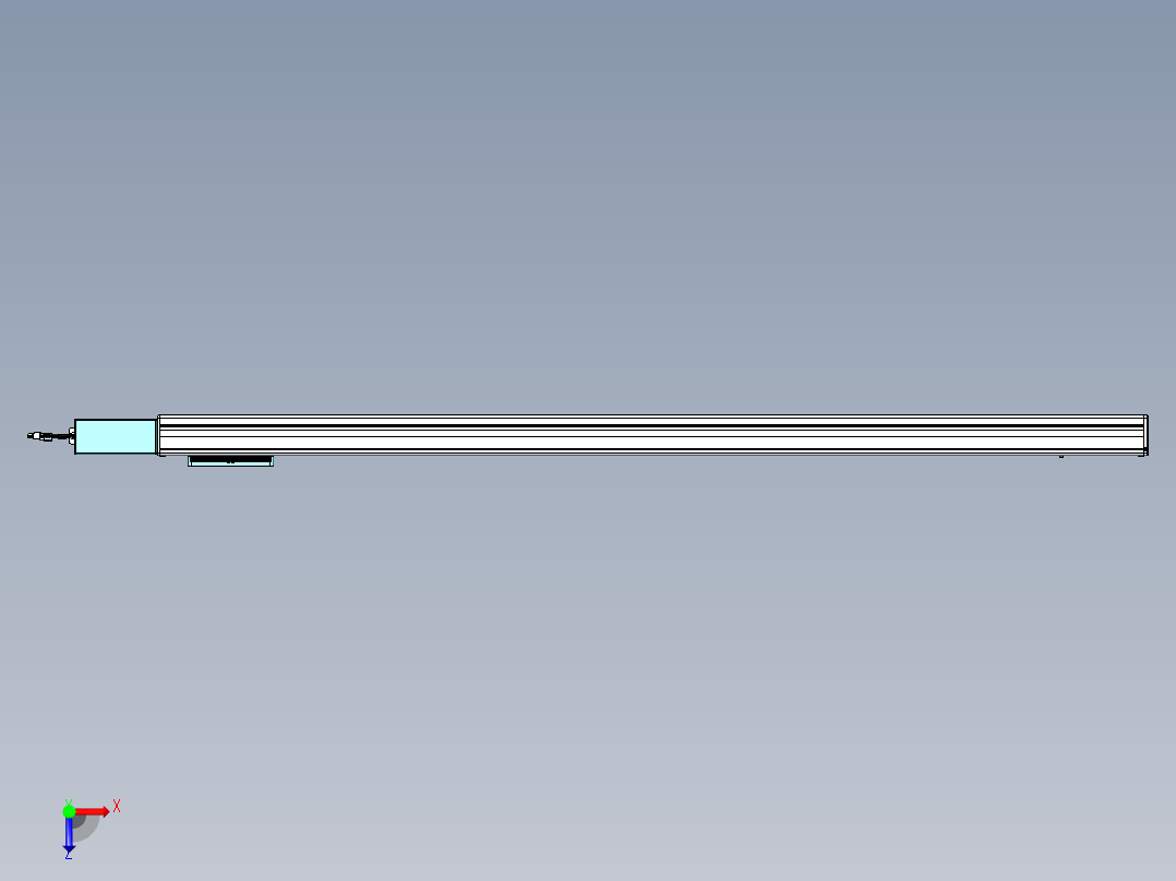 威洛博VBC同步带传动一无尘环境VBC14-L45-S1550-BR-ZP40-C3俯视图
