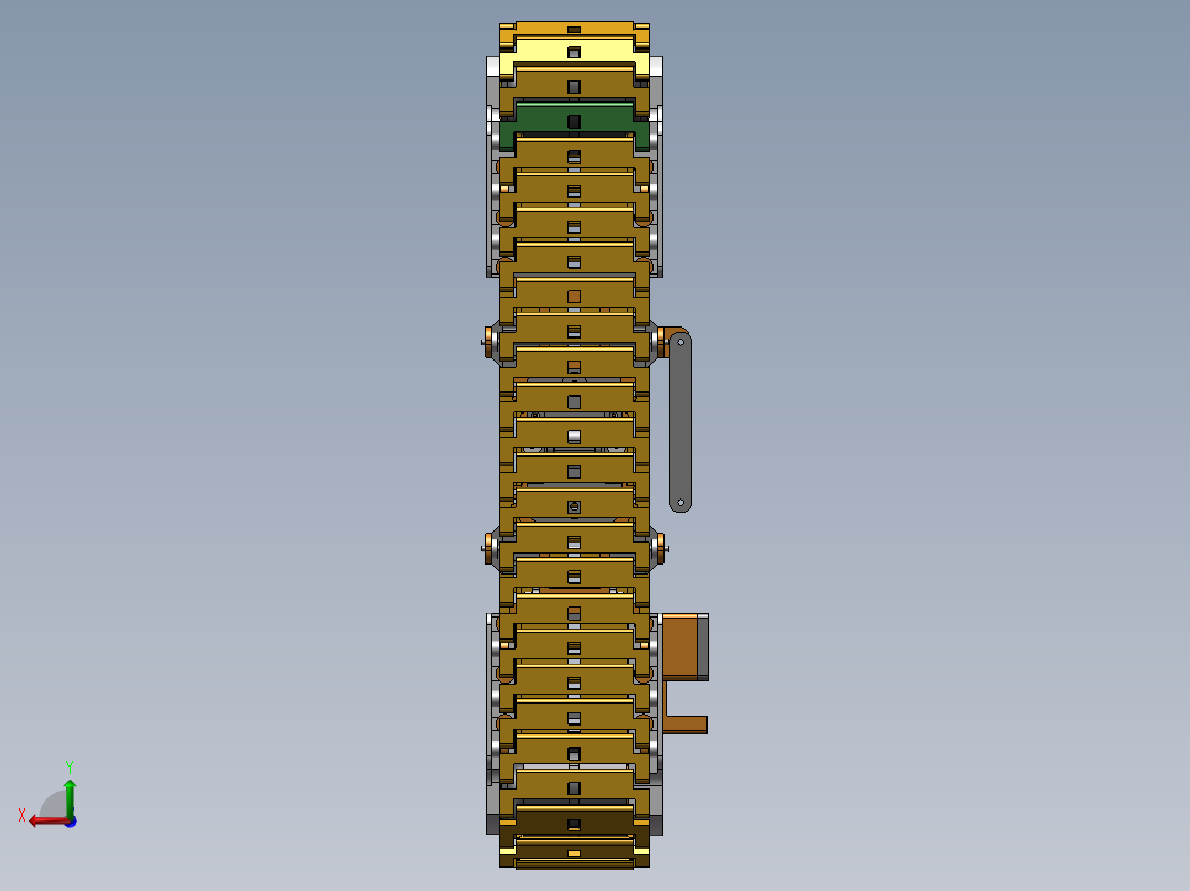 BendyTank可弯曲转向的履带轮后视图