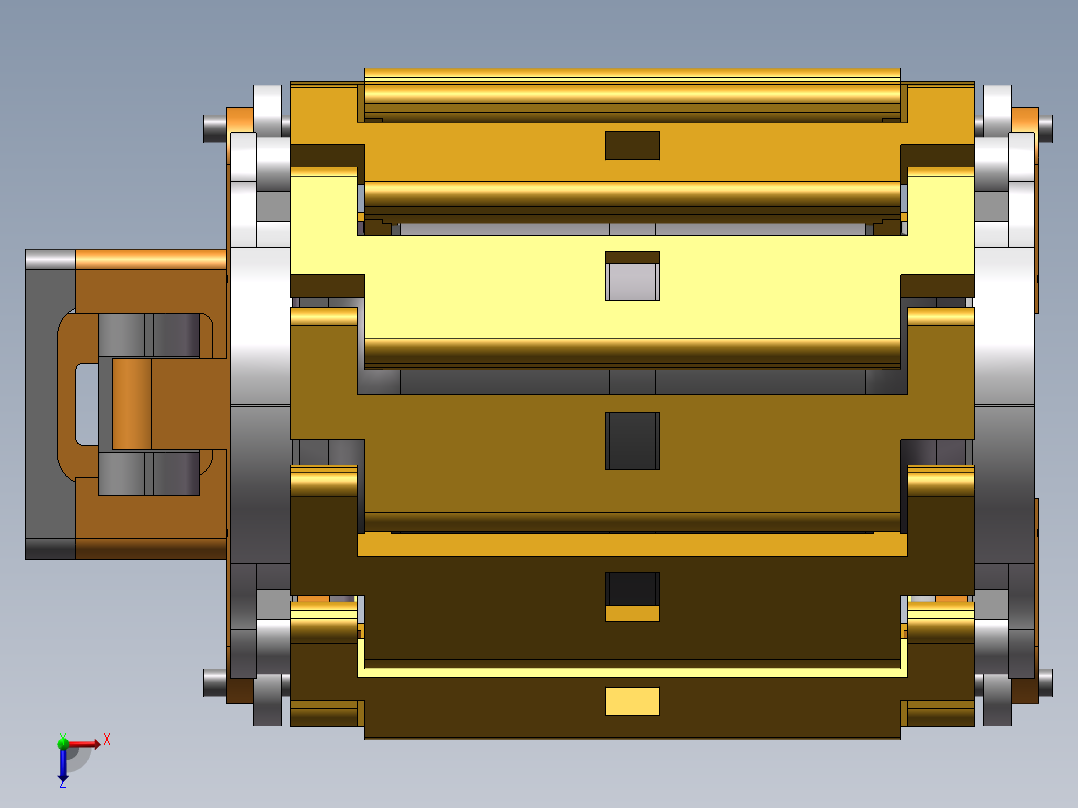 BendyTank可弯曲转向的履带轮俯视图